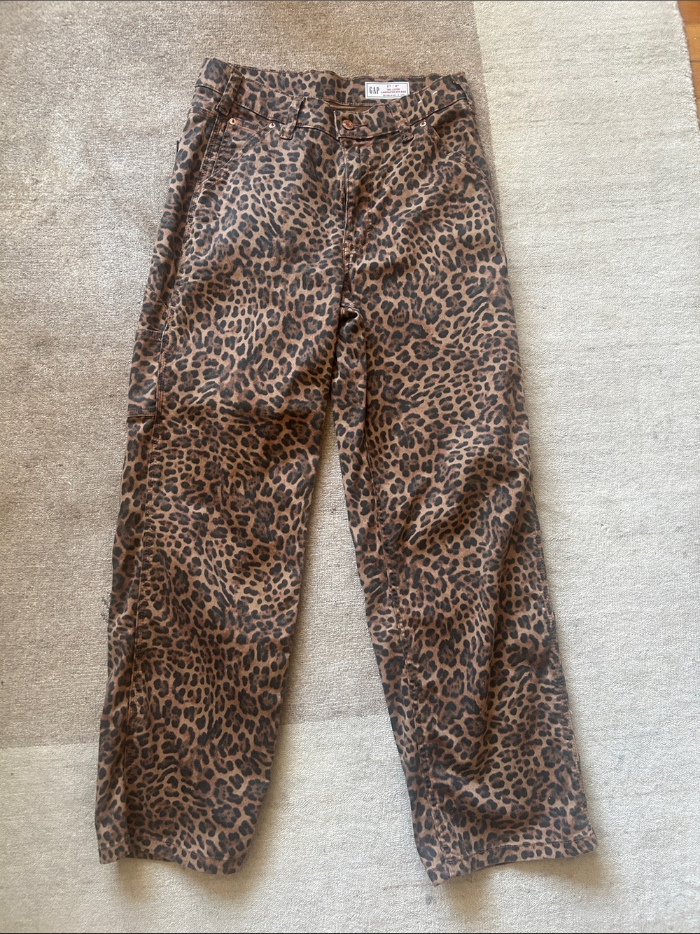 GAP Leopard Print Brown 90s Jean